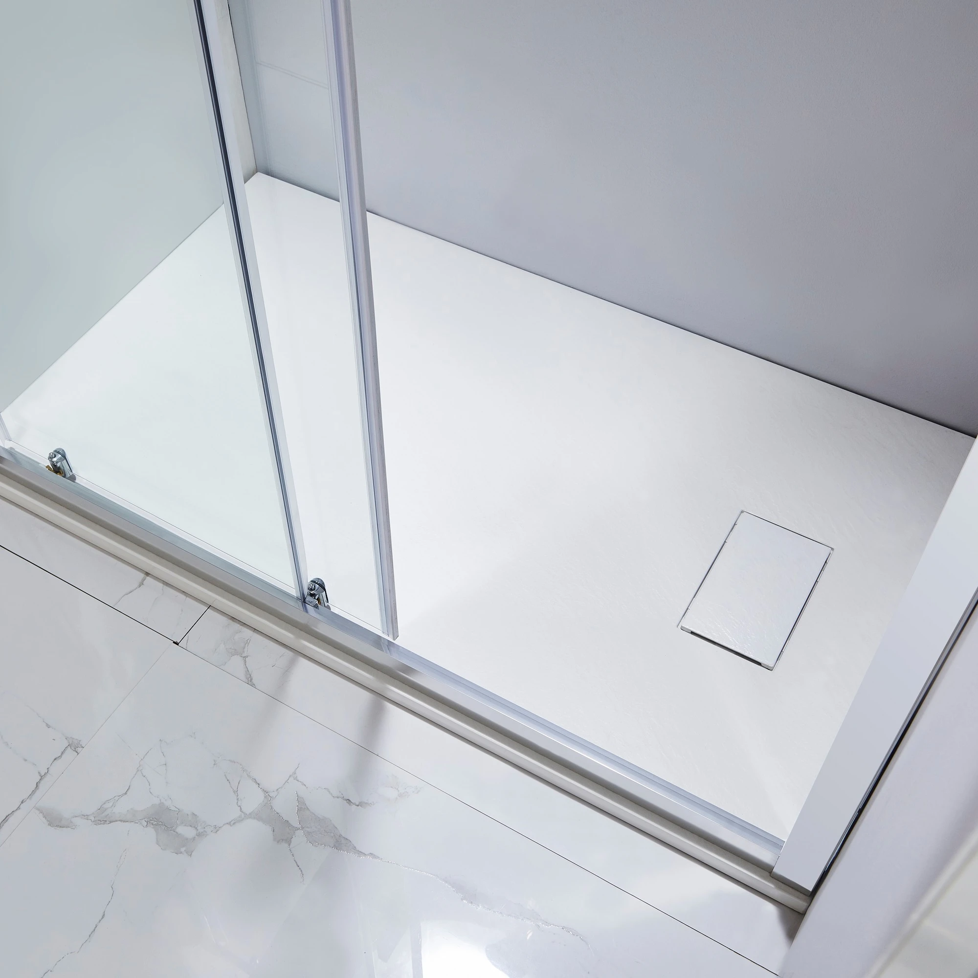 SMC acrylic bathroom shower bathtub caddy tray American style acrylic rectangular a shower tray with shower  for Villa