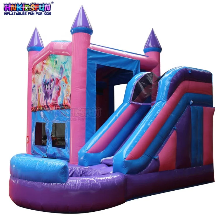 2022 PVC tarpaulin Princess Kids Inflatable bouncy castle girls inflatable castle for party