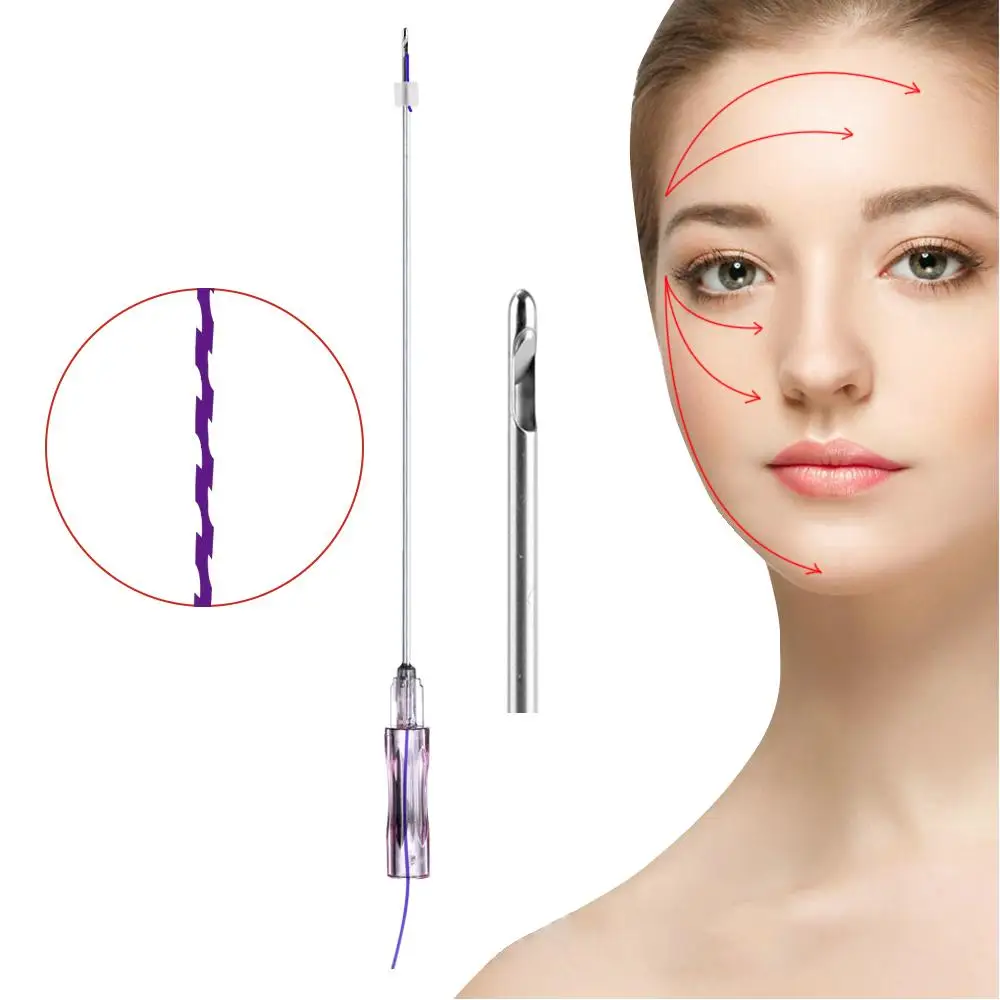 Thread Pdo Fishbone Collagen Face Lifting Thread Hilos Tensores 18g Plla Pcl Pdo Fishbone Thread