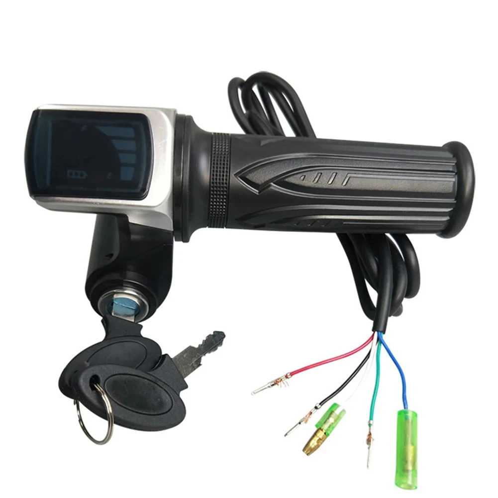 36V 48V 60V Twist Throttle For Electric Scooter Parts E-Bike Throttle With Power Indicator