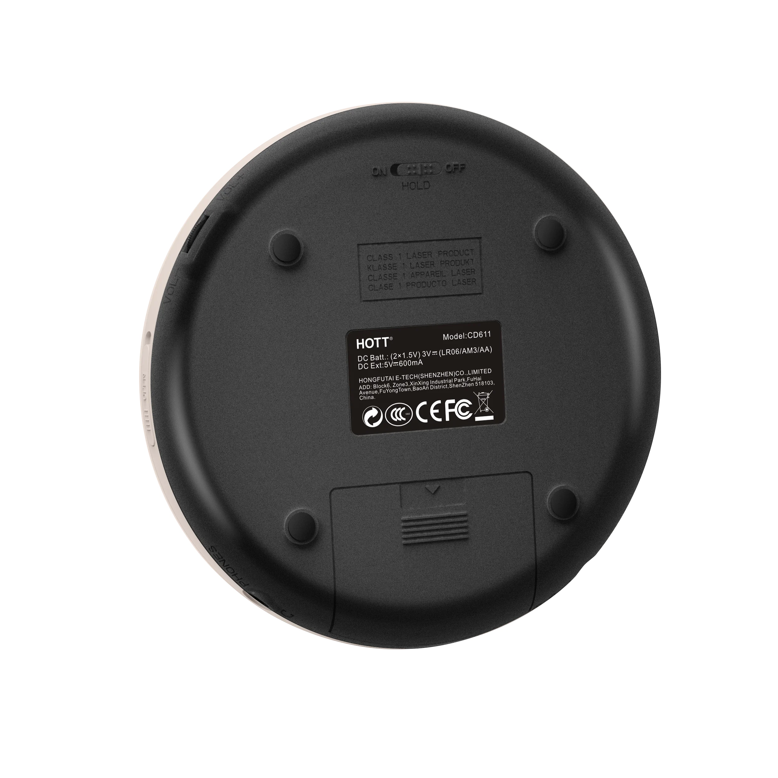 Rechargeable Portable CD Player  Portable Personal Compact CD Player with LED Display Support MP3 for Kids & Adults