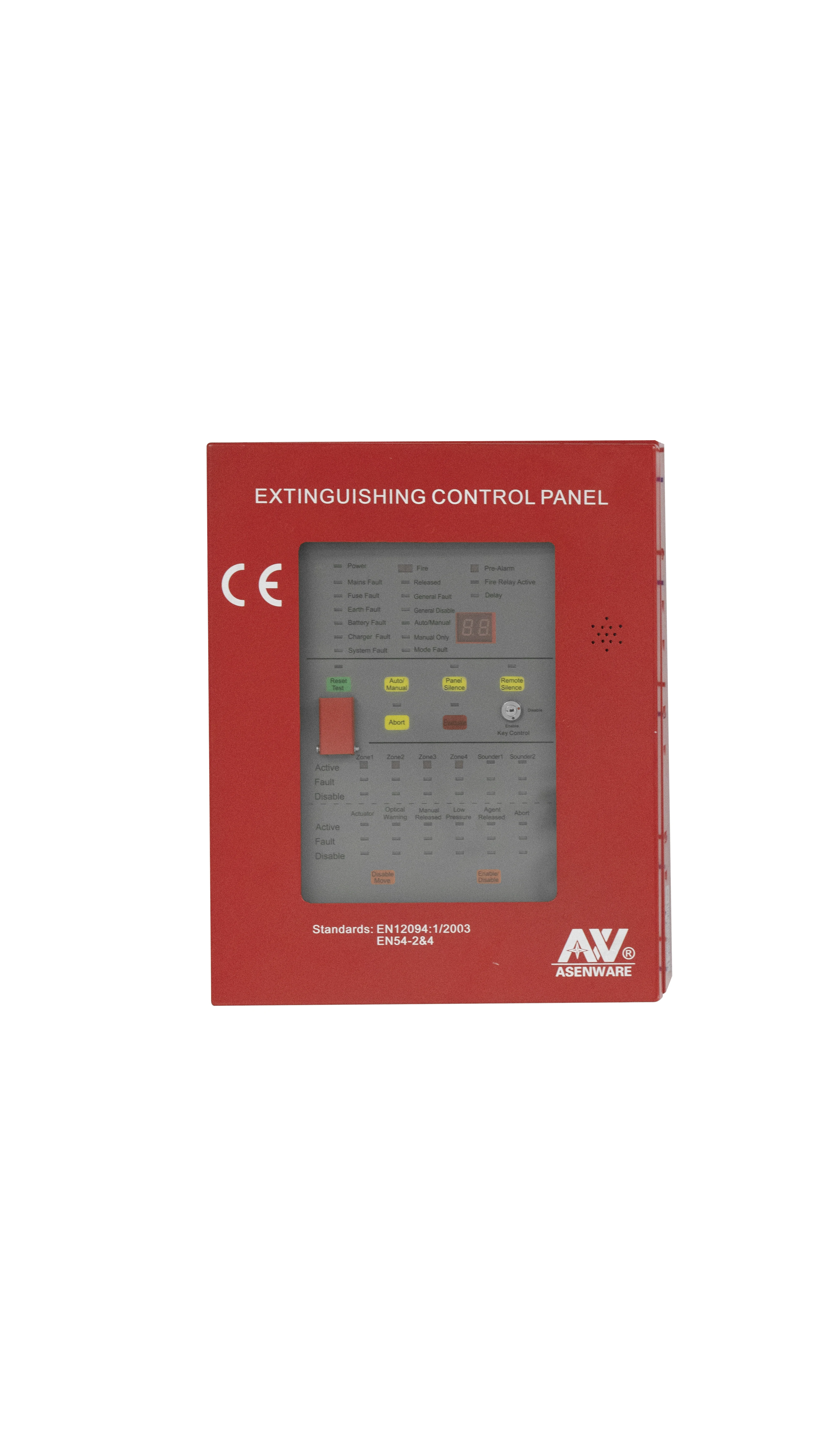 Automatic FM200/CO2 4 Zone Fire Alarm Gas Extinguishing Control Panel