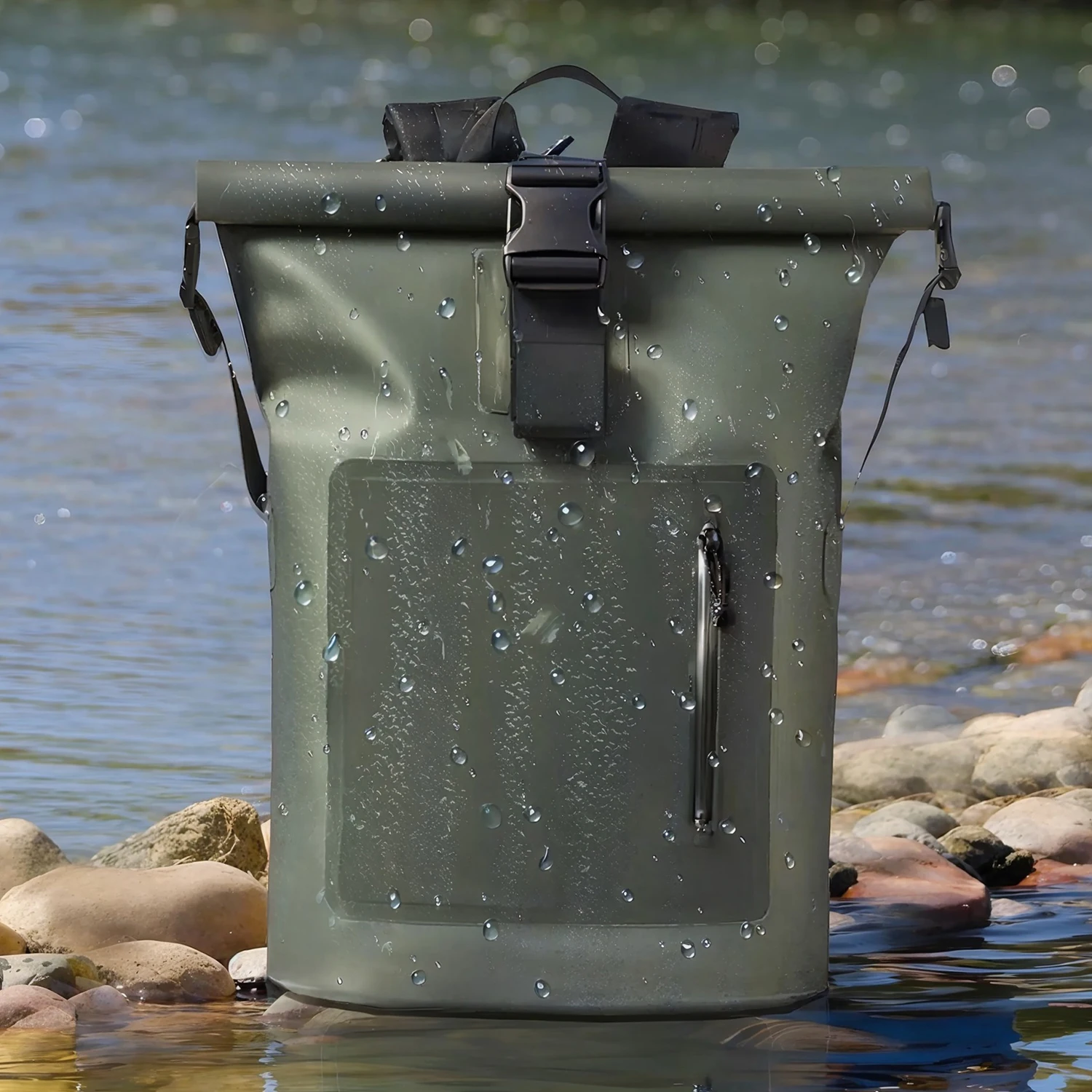 Пользовательская мужсая на ножках ПВХ Водонепроницаемый сухой мешок водонепроницаемый рюкзак полностью