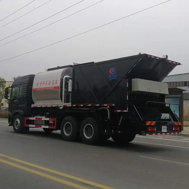 Черный цвет 6x4 HOWO мобильный асфальтовый завод для продажи