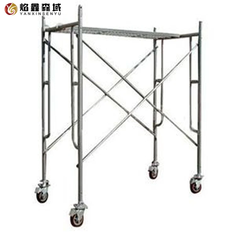 Factory straight  frame scaffolding construction activity adjustable moving scaffolding