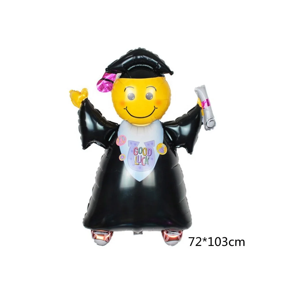 2024 Mylar Graduation Ballon Gift Stage Party Supplies Decoration Favor Decor Foil Helium Happy Graduation Balloons for Students