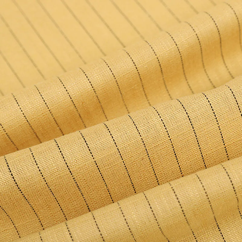 2021 оптовая продажа 30% лен 70% вискоза полосатая ткань для платья индивидуальный продукт лен/вискоза ярдовая окрашенная