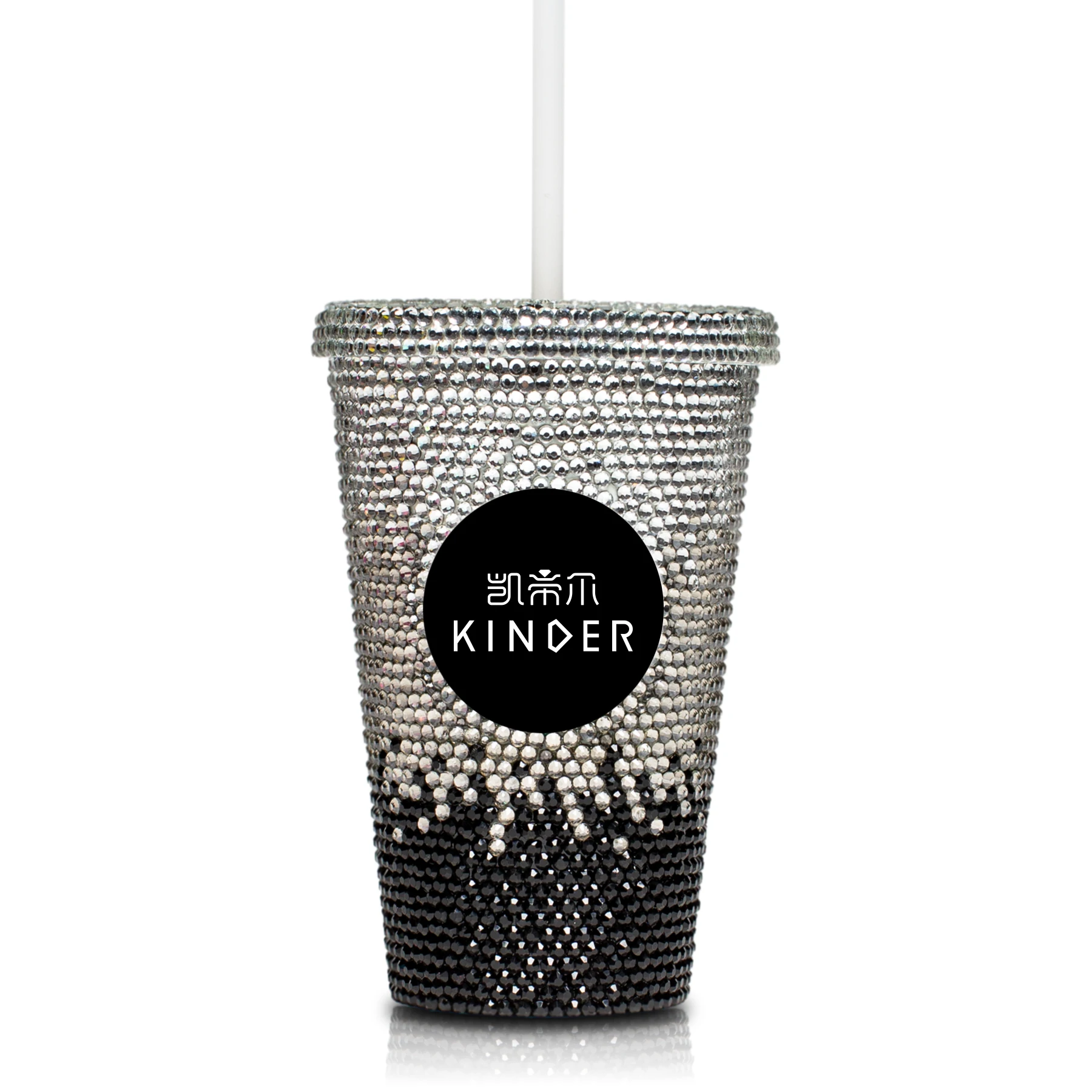 Luxury private label  bling tumbler professional wholesale bling diamond water cup