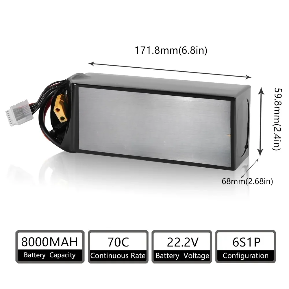Ukraine Turkey Solid State UAV FPV Drone Battery 10C 25C 6S 22.2V 16000mAh 22000mAh 27000mAh 30000mAh 67000mAh 73000mAh