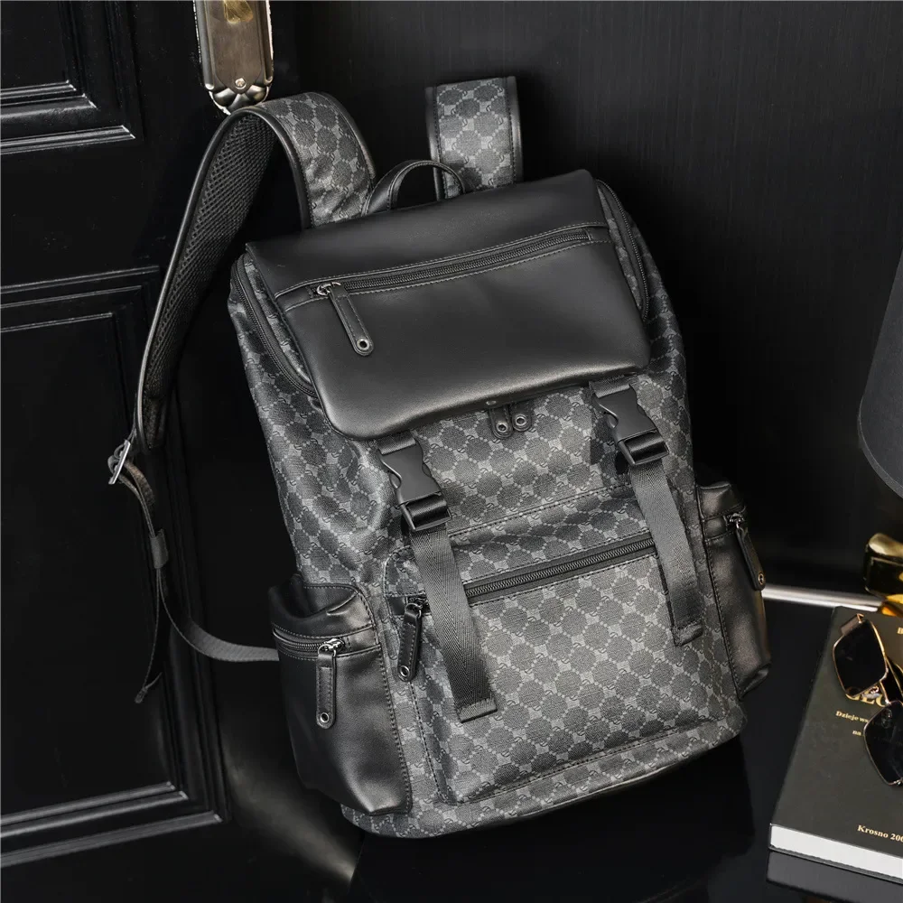 2024 Fashion Brand Backpack Leather Laptop Bag Waterproof Designer School Backpack For Women Men Travel Bags