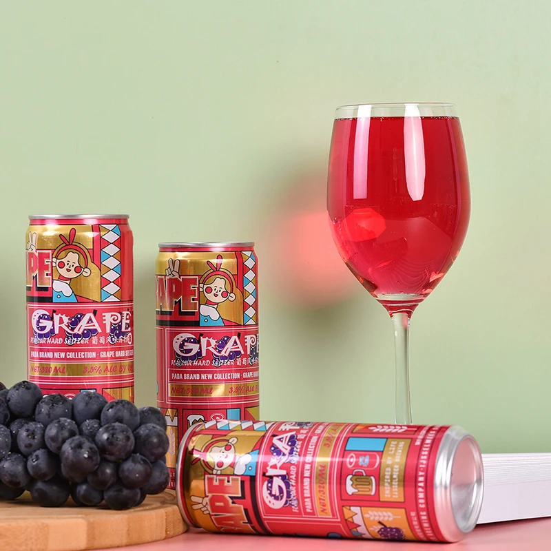 High Quality Custom Alcohol Content 330ml 33cl Soft Drink Extra Strong Fruit Flavored Wheat Malt Beer