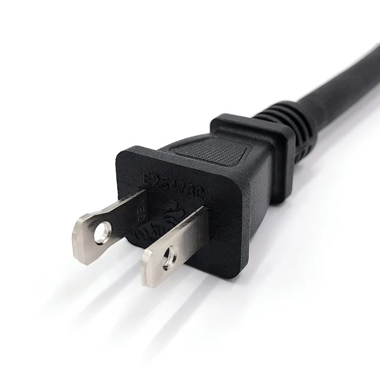 Home appliance UL approved nema 1-15p american standard 2 pin plug