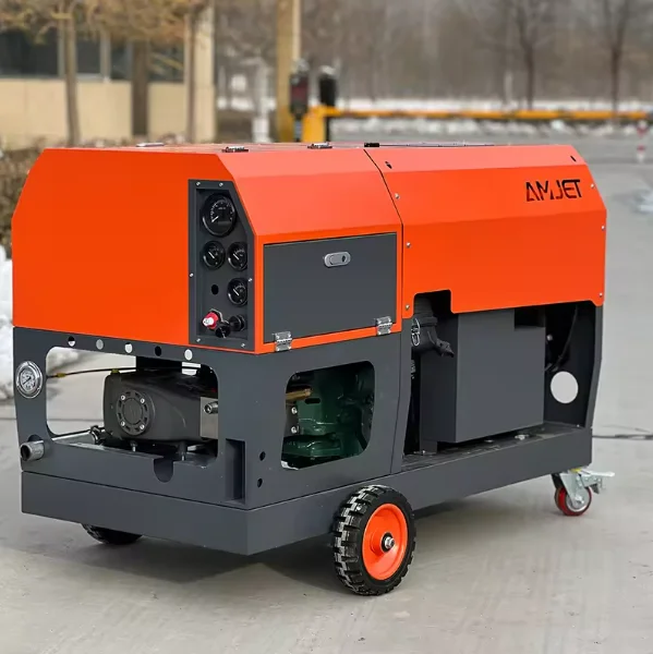 AMJ -62HP-700BAR-22lpm дизельная моечная машина высокого давления для очистки больших транспортных средств и судов канализации