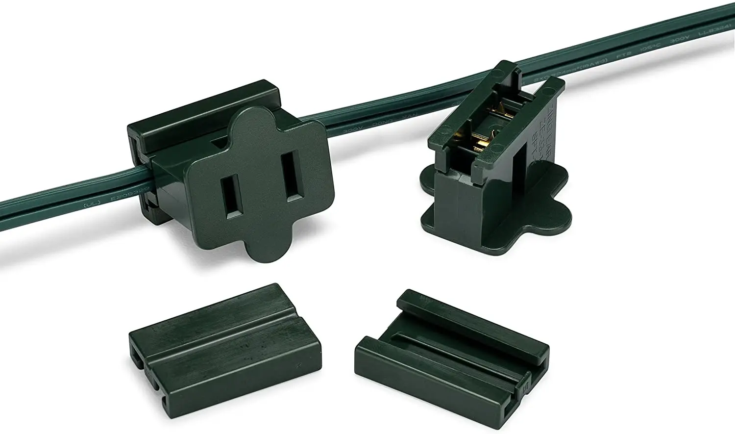 Holiday Lighting Outlet UL In-Line Plastic Female Slide, Vampire, Gilbert plugs for SPT-2