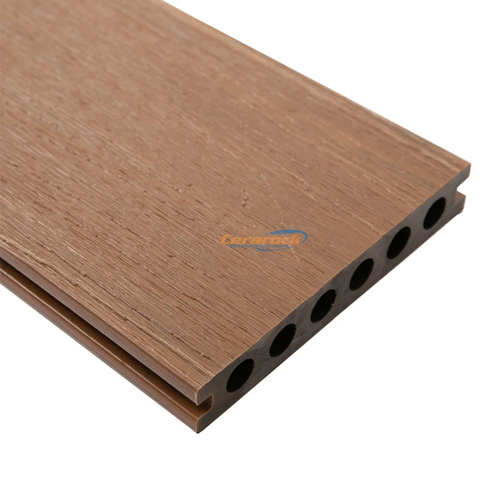 Outdoor UV-against wpc decking teak wpc deck board Balcony Garden wooden board