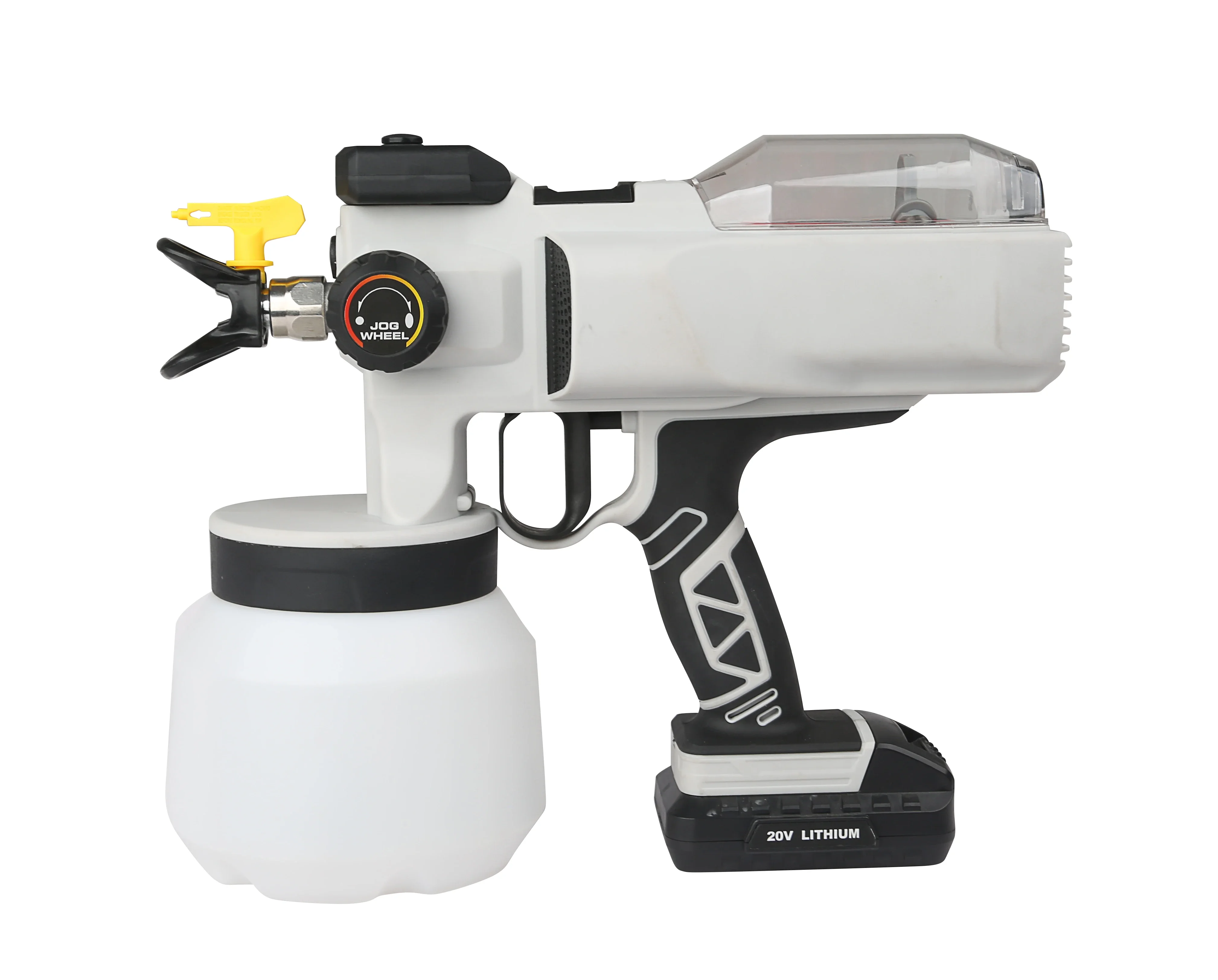 1200ml Handheld HVLP Paint Spray Gun Variable Speed with LED & Brushless Motor Electric Power Source