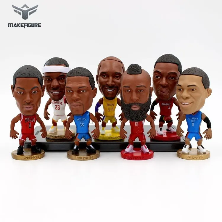 famous basketball player figurine toy, custom made 3inch pvc basketball figure for giveaway, basketball sports event figure toy