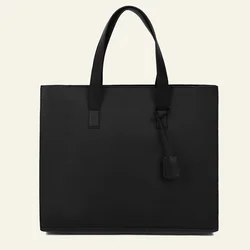 Custom Logo Brown Pu Shoulder Crossbody Bag New Designer Luxury Classic Business Men Ladies Tote Handbags