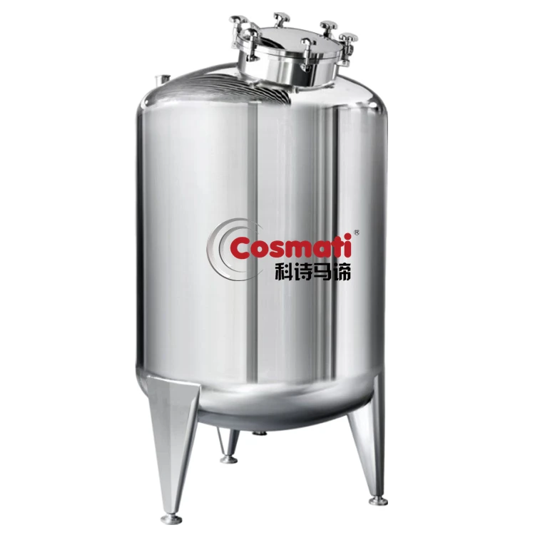 Big Capacity Stainless Steel Storage Tank 1000L Storage Tanks Sealed Liquid Chemical Storage Tank with Top Manhole