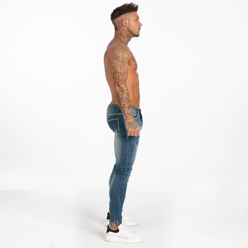 Custom Stretch New Design Denim Jean Pant Torn Jeans For Men