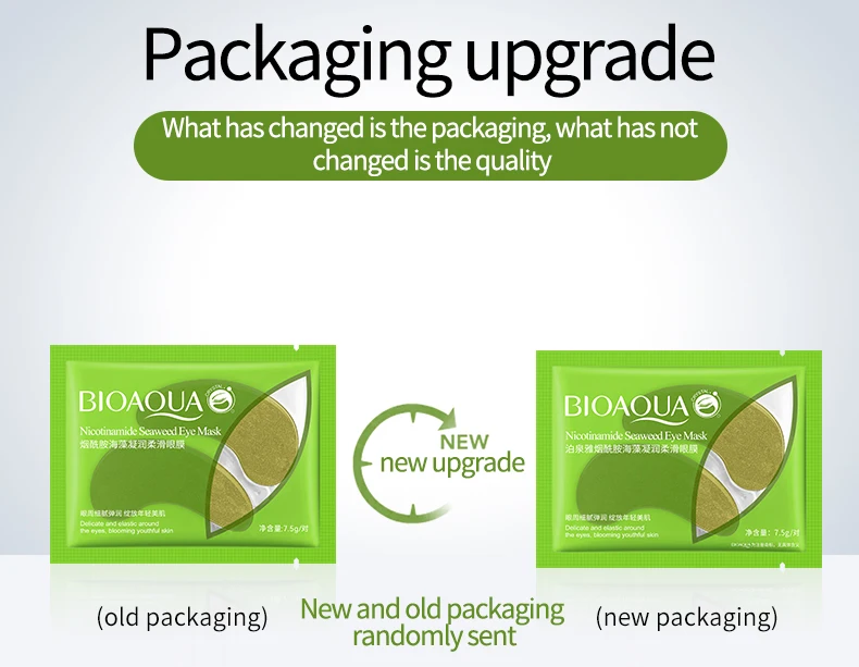 OEM BIOAQUA private label Wholesale Hyaluronic Acid anti-wrinkle Moisturizer Anti Aging Eye Mask