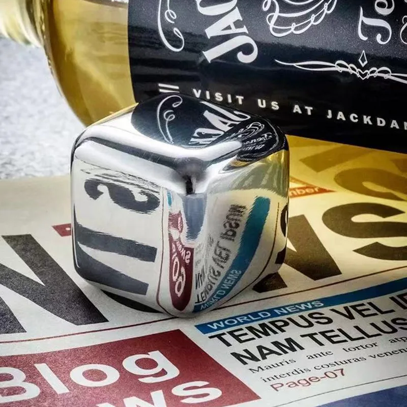 Wholesale China Supplier Ice Cubes Whiskey Stones Stainless Steel Ice Cubes