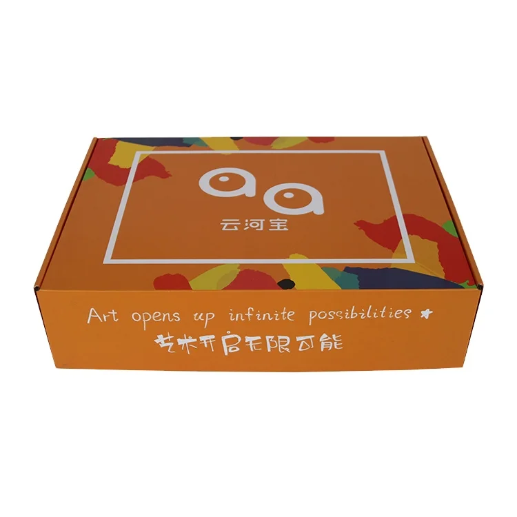 Small Design Packing Box Hard Packing Boxes Orange Mailer Box Making