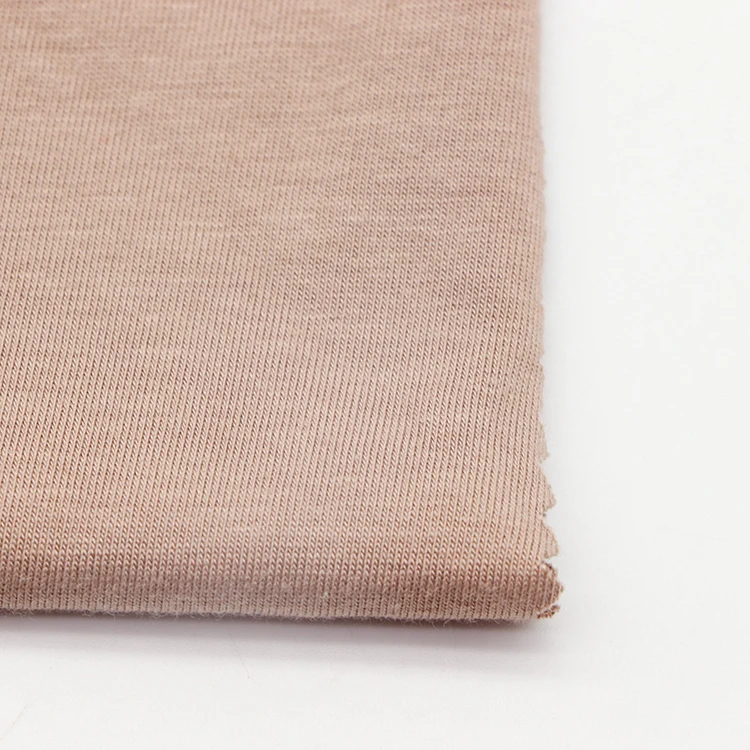 Fabric and textile soft elastic underwear fabric model cotton spandex dyed knitted jersey fabrics for garment
