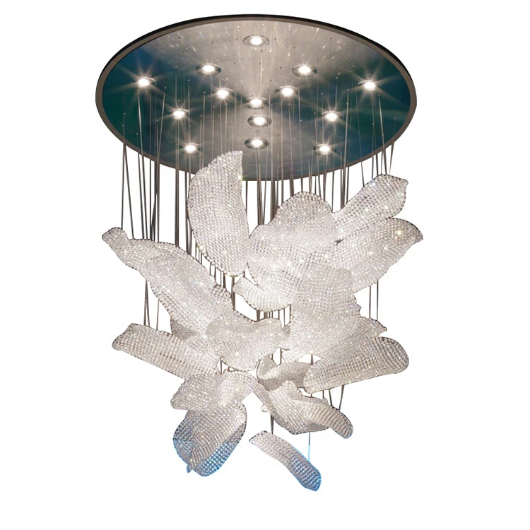 modern simple style custom project show room banquet hall villa luxury led chandelier lamp
