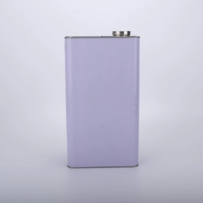 5L Tin can wholesale  Printed Empty Metal Square Paint Can olive oil  Tin can oil drum With Lids