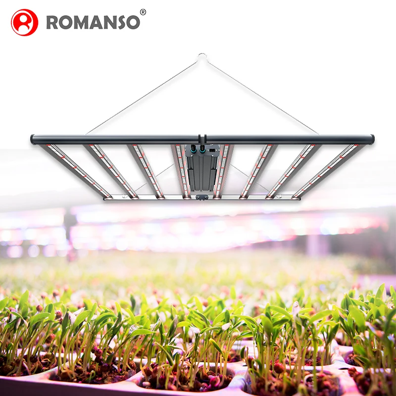 
Romanso LED Grow Light 645W 720W 750 Watt 800W 1000W Green Housing Hydroponics Growing System with Led Grow Light 2021 