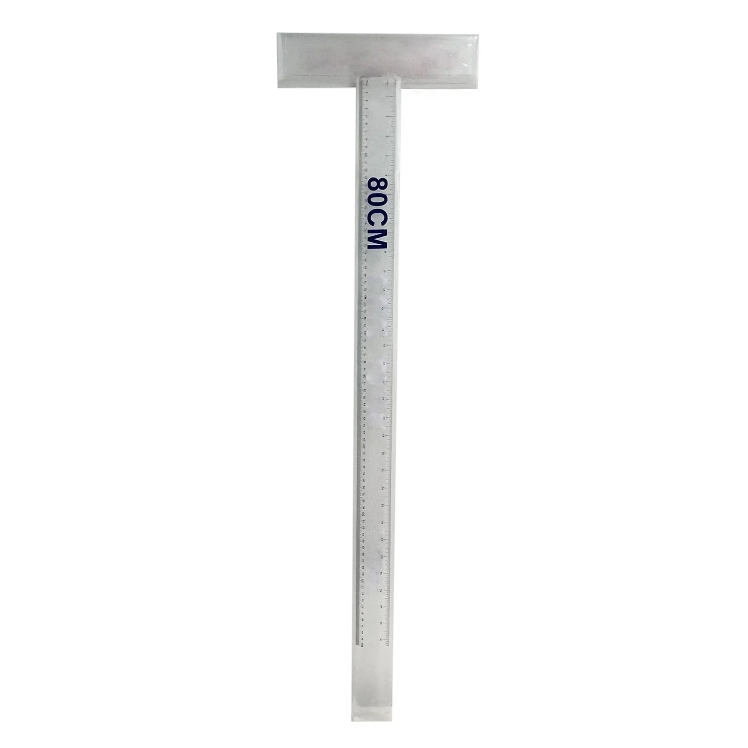 China factory cheap good quality 80cm custom t-square ruler measuring clear ruler plastic long ruler for school