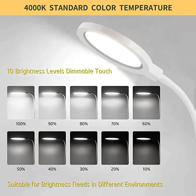 Timer Folding LED Desk Lamp Book Reading Light Dimming Table Lamps For Reading Study With Night Light