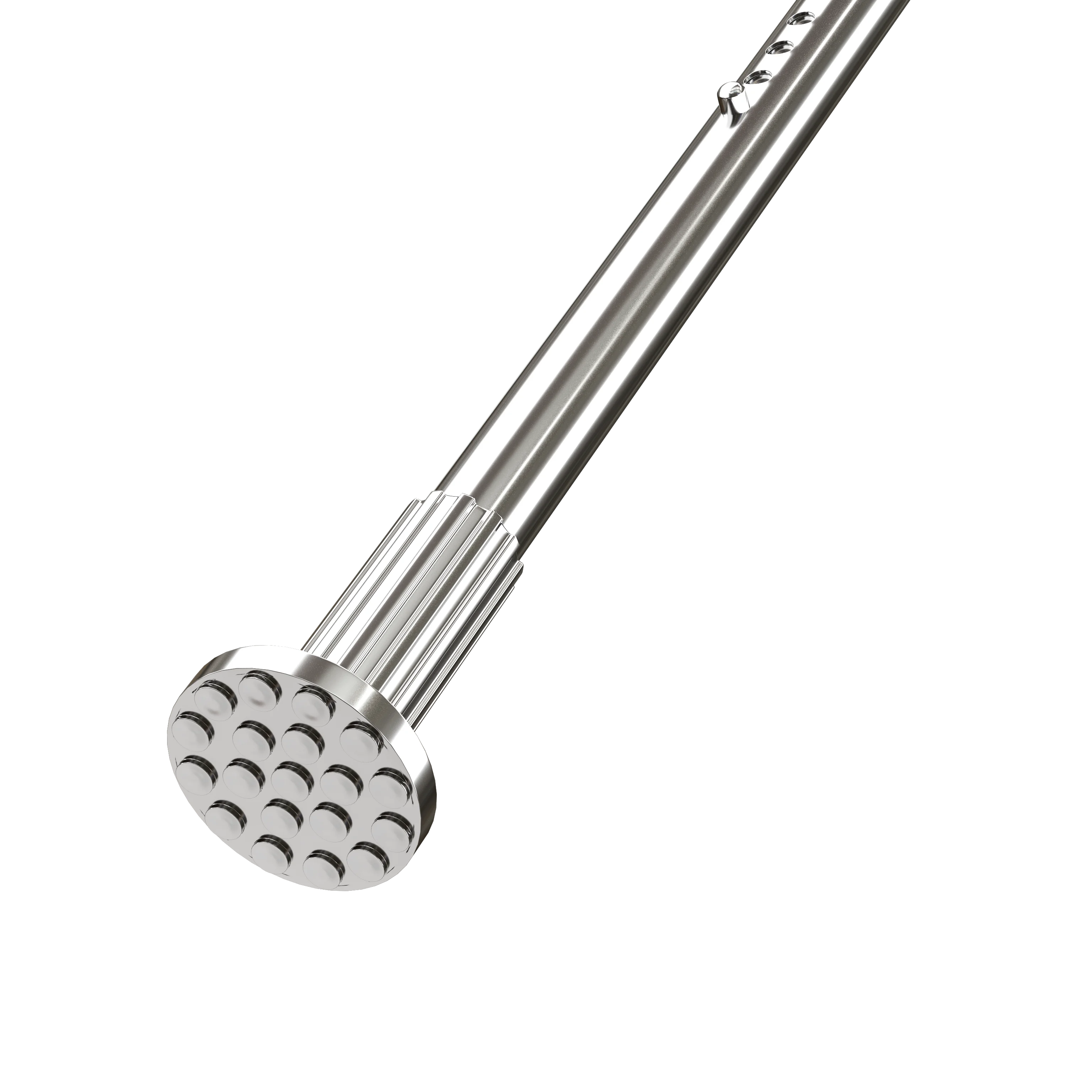 2023 Hot Selling Rustproof Shower Curtain Rod Adjustable Telescopic Stainless Steel Bathroom Curtain Rod