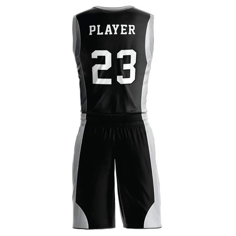 polyester fabric high quality tacklw twill custom reversible basketball uniform