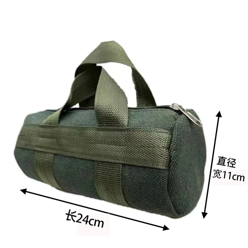 Portable Electrician Canvas Tool Bag Thick Oxford Pouch Storage Organizer with Tote Style for Screwdriver Pliers Instrument Case