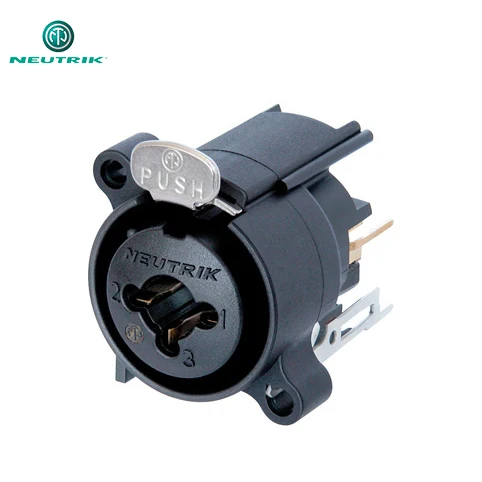 Neutrik NCJ6FA-V 3 pin female XLR 3 pole female XLR combined with stereo TRS jack, vertical PCB mount