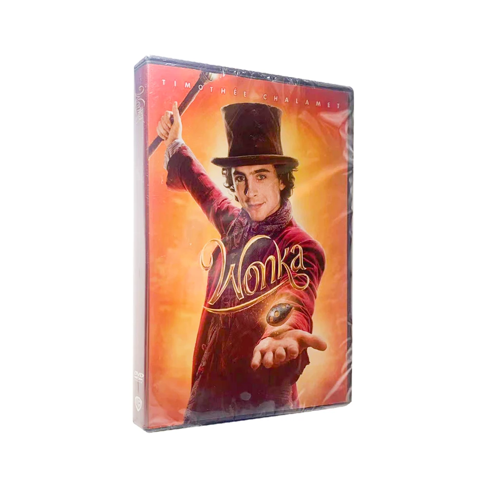 Wonka 2024 новейший DVD-фильм 1 диск оптовая продажа лидер продаж DVD-фильмы сериалы бокс-сет CD-мультфильмы Blueray бесплатная доставка