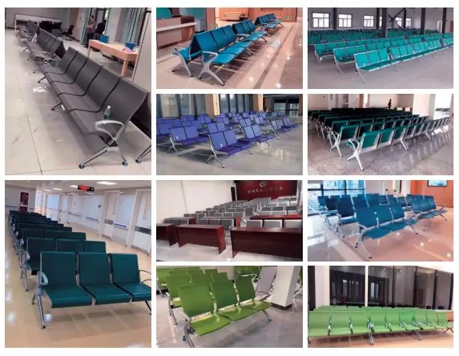 2022 high quality waiting chair hospital waiting room infusion chair hospital bench