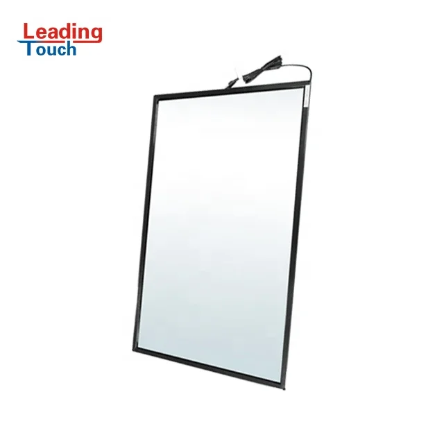 65 inch multi touch screen 20 point overlay kit for Lcd panel interactive kiosk USB driver-free infrared IR touch frame