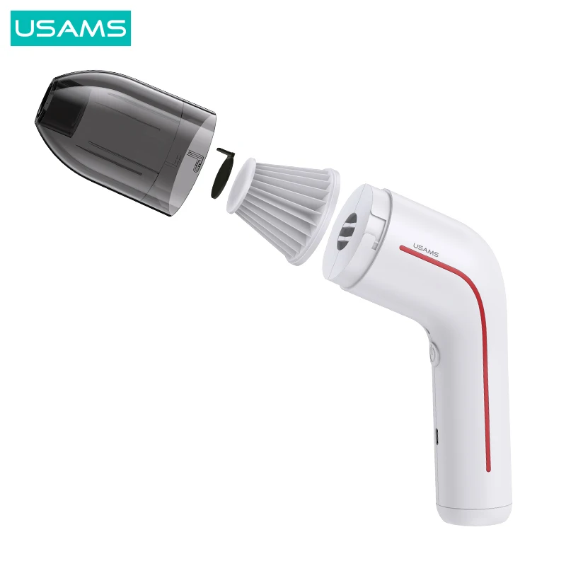 USAMS ZB253 Portable 5500Pa Strong Suction Desktop Automatic Mini Wireless Handheld Vacuum Cleaner
