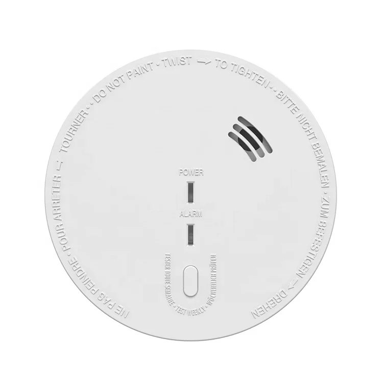 Manufacture UL INTERTEK ACTIVFIRE AS3786:2014 AC220~240V/50Hz  DC9V Battery Backup Photoelectric Smoke Sensor