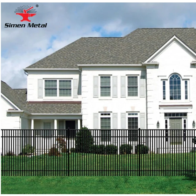 American Top 200 sale wrought iron metal fence decorative garden fence easy storage and handling