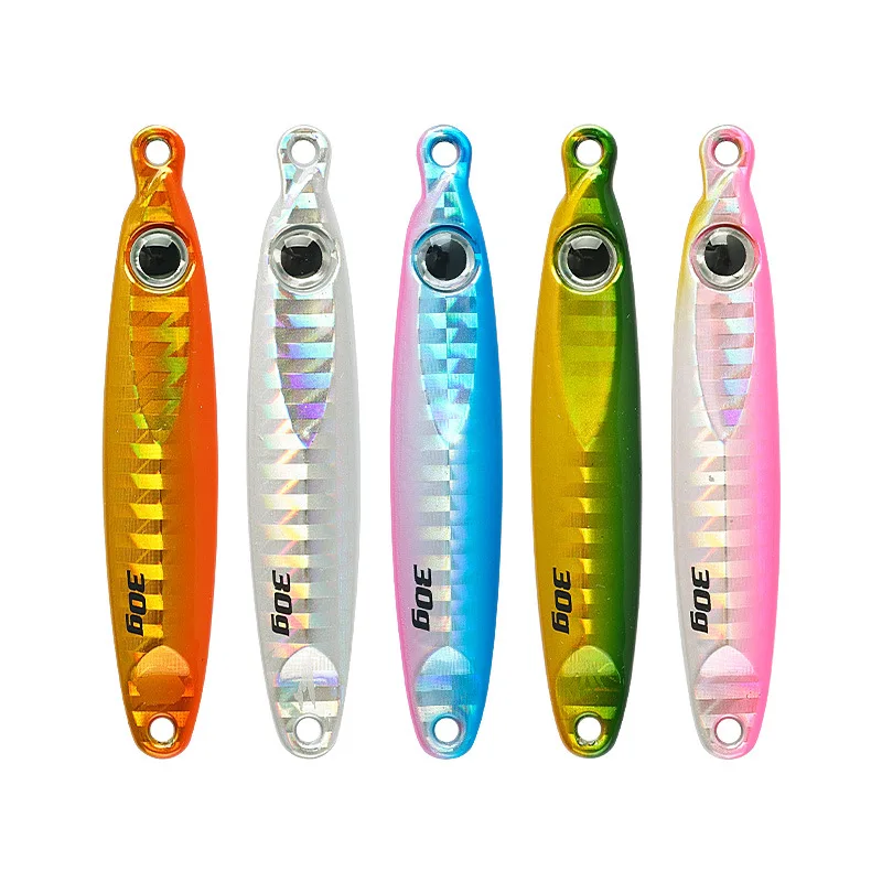 Tungsten Metal Fishing Jigging Lures 10g 15g 25g 30g 40g 60g Shore Throwing Fishing Metal Jigbait Lures