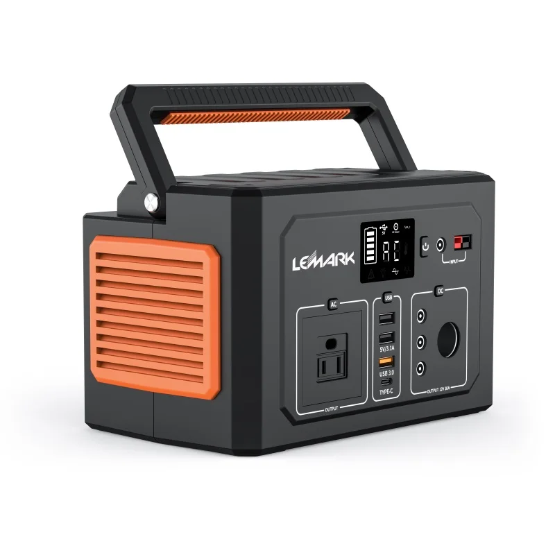 Электростанция на солнечной батарее 400Wh литиевый аккумулятор Power Bank 110V 400W портативный источник питания со светодиодным освещением