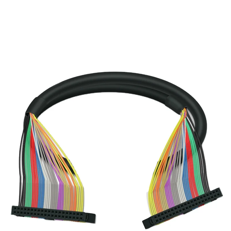 IDC34 1M  male terminal block breakout board IDC34 1M connector PLC relay adapter DIN Rail Mounting IDC34 1M Breakout board 1M