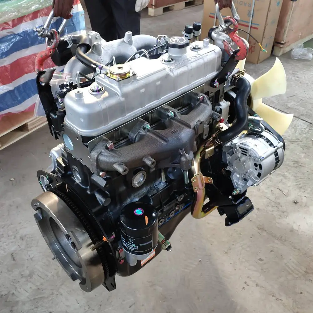New JX493G3 Series 4cylinder Diesel Engine Engine Assembly for ISUZU Wooden Box Provided 3 Months 320 85 KW(116HP) In-line