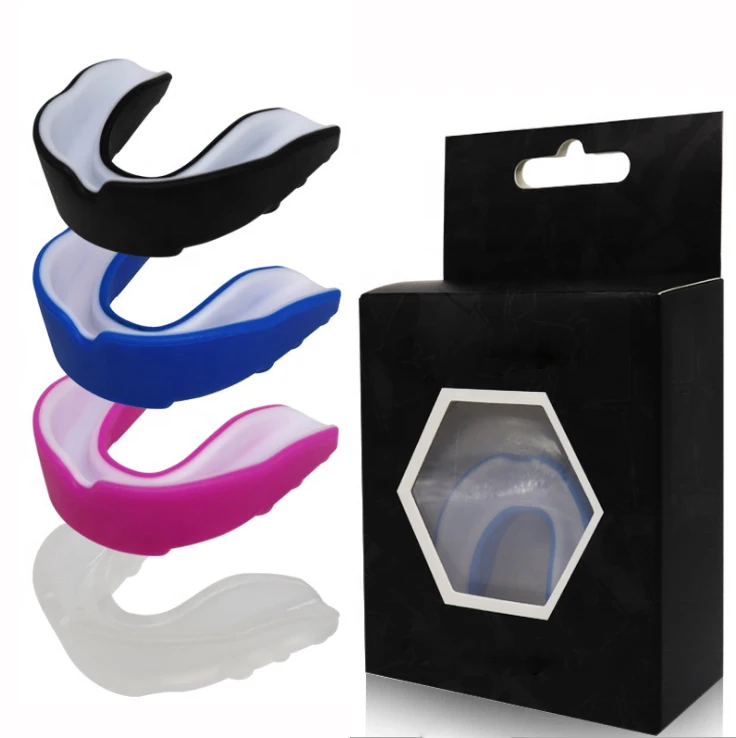 Wholesale Custom Printed Eva Sports Boxing Rugby Mouthguard Mma Mouth Piece Silicone Hockey Football Custom Mouth Guard
