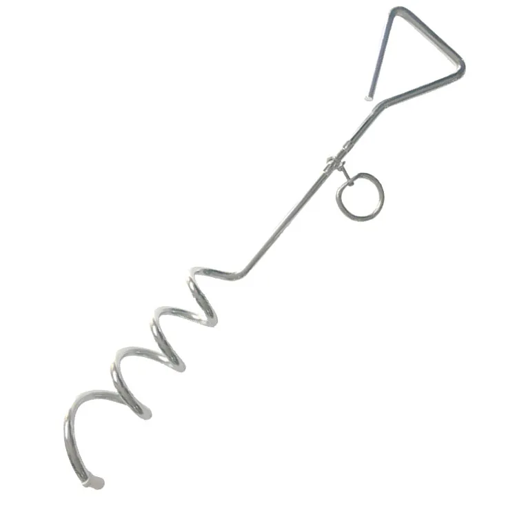 440mm Useful Camping Spiral Tent Stakes Ground Anchor Screw For Securing Dogs