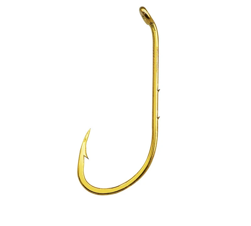 NT1000-581 High Strength golden colour barb low price nice fishing hooks